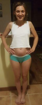 Polaco flaco Camelteequeen maja en ropa interior verde