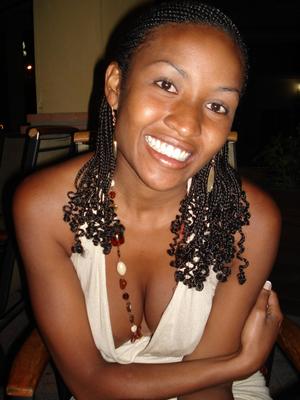 Garota negra fofa
