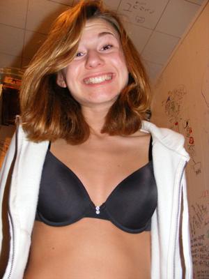 Cute teen posing for her boyfriend