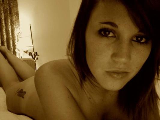 Sultry brunette teen