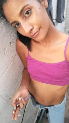 Skinny Latina Rossana B. Net Slut in Pink Undies exposed
