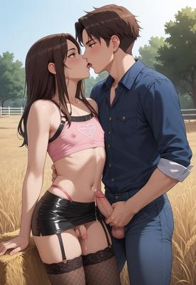 Femboy kiss AI