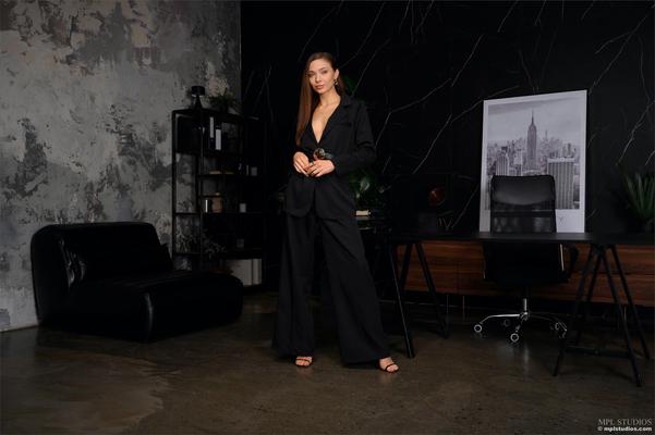 Mplstudios Mariana schwarzes Leder