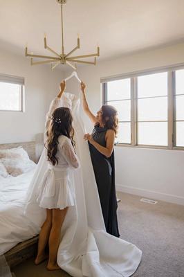 Novia caliente el día de la boda