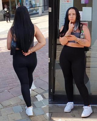 [CANDID] CHAV SHOWS OFF HER BIG BUBBLE BUTT
